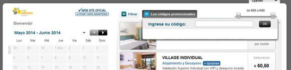 Código promocional Club Pollentia Resort