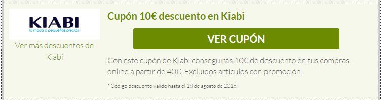 Cupón descuento Kiabi