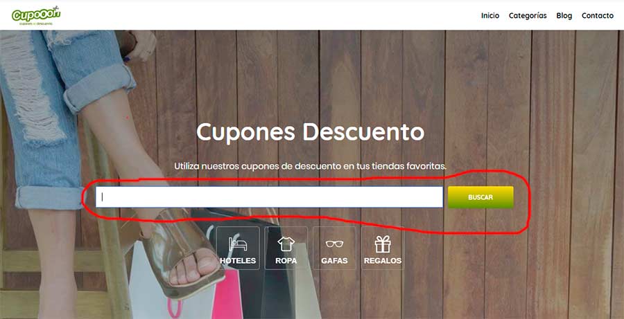 buscar cupones descuento