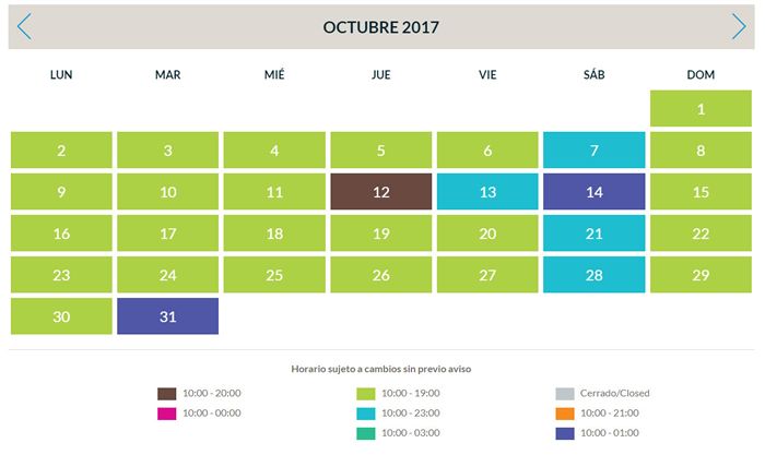 Calendario PortAventura