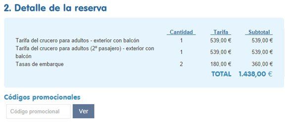 Código promocional BuscoCrucero.com