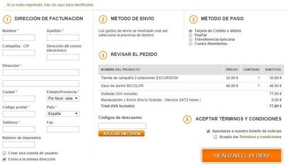 Código descuento DeAcampada.com
