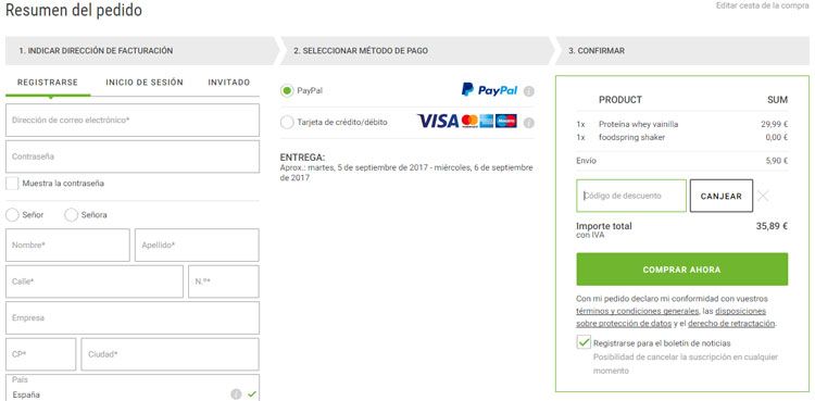 Código descuento Foodspring