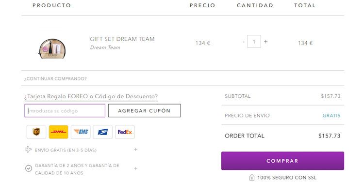 Código descuento Foreo