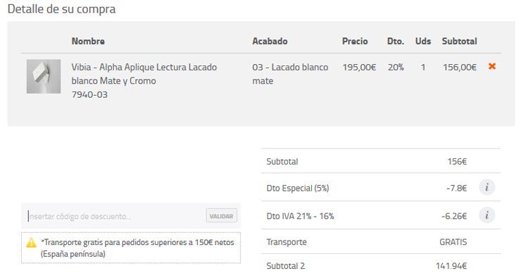Código descuento iLamparas