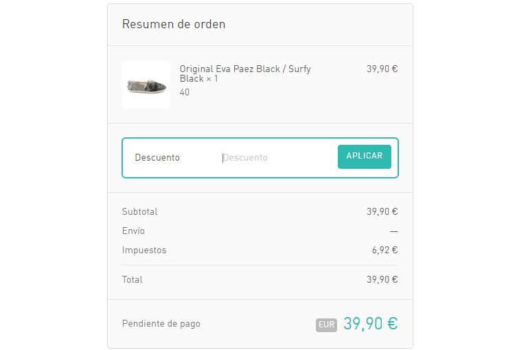 Código descuento Paez