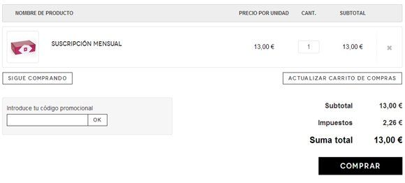 Código promocional Birchbox