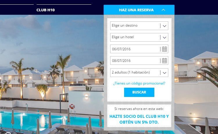 Código promocional H10 Hotels