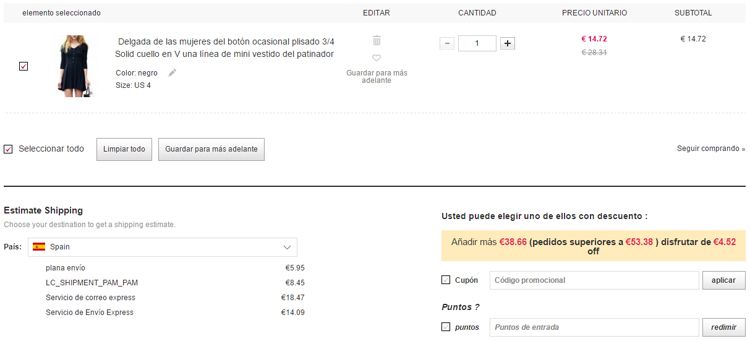 Código promocional Newchic