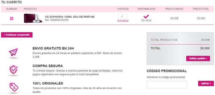 Código promocional Perfumería VIP
