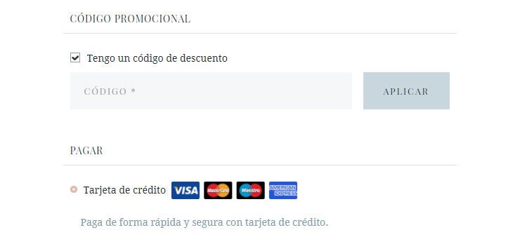 Código promocional Pura López