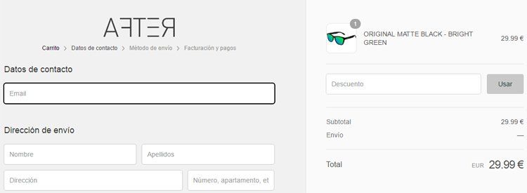Cupón descuento After Sunglasses