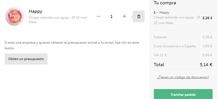 Código descuento Camaloon