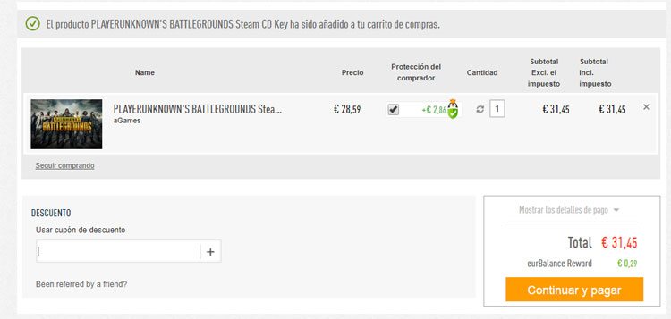 Código descuento Kinguin