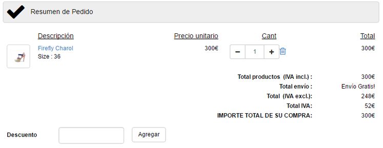 Código descuento Miss Garcia