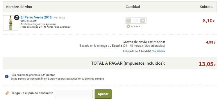 Cupón descuento Uvinum