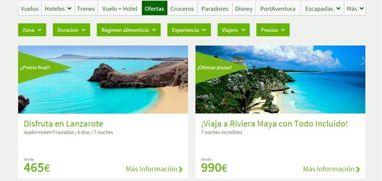Ofertas y en Viajes El Corte Inglés 【2023】 - Cuponomico.com