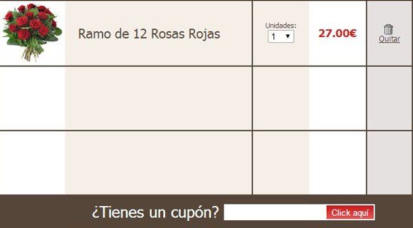 Cupón descuento Florclick