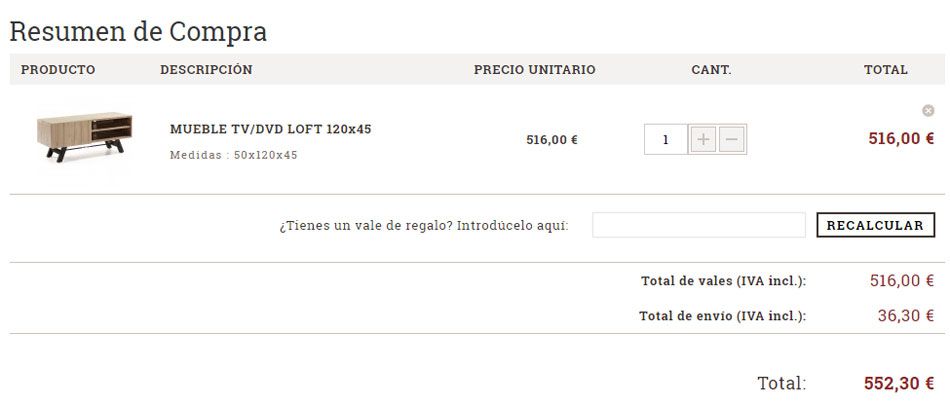 Vale descuento Casa y Lienzo