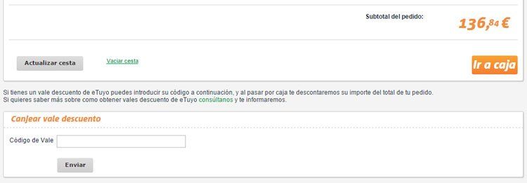 Vale descuento eTuyo