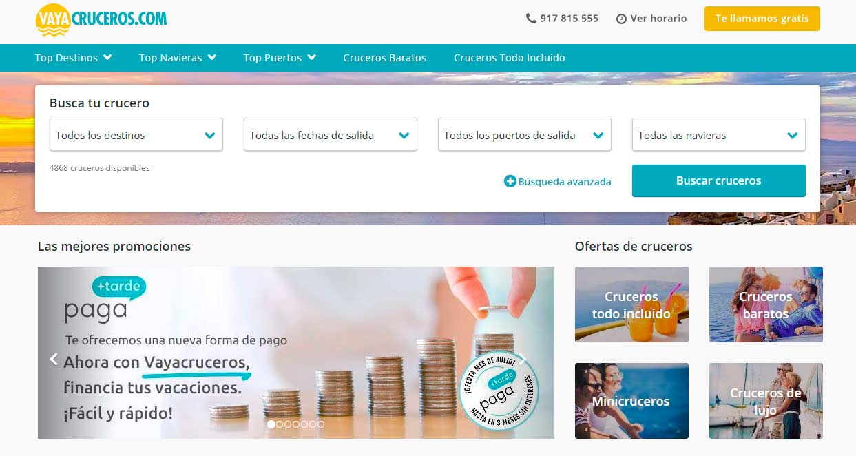 reservar cruceros en vayacruceros.com